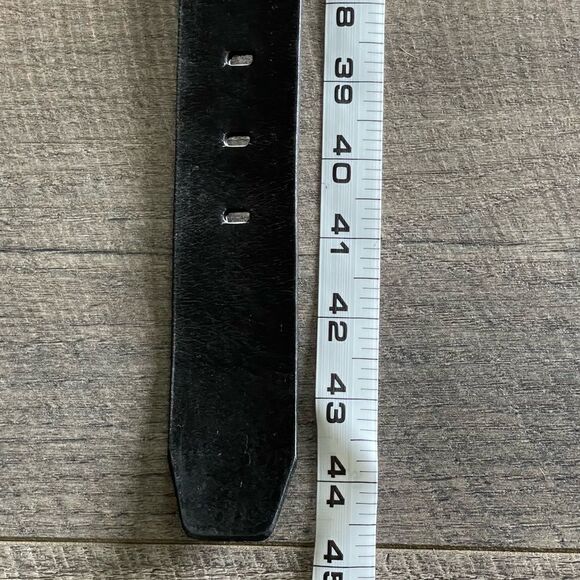 Black Calvin Klein Belt with Silver Buckle. Size Large. - Picture 7 of 9